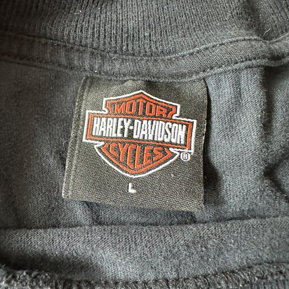 Vintage Harley-Davidson Men's Size Large T-Shirt With Eagle Graphic Black - Picture 6 of 8
